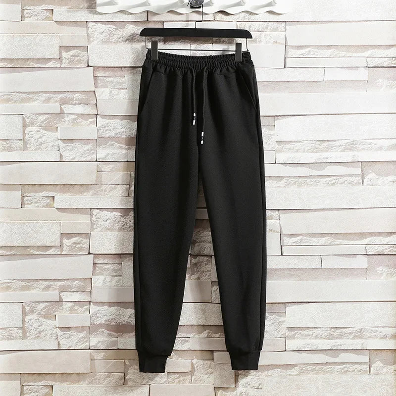 休閒男士運動套裝寬鬆連帽開襟運動衫褲子套裝春季秋季時尚服裝