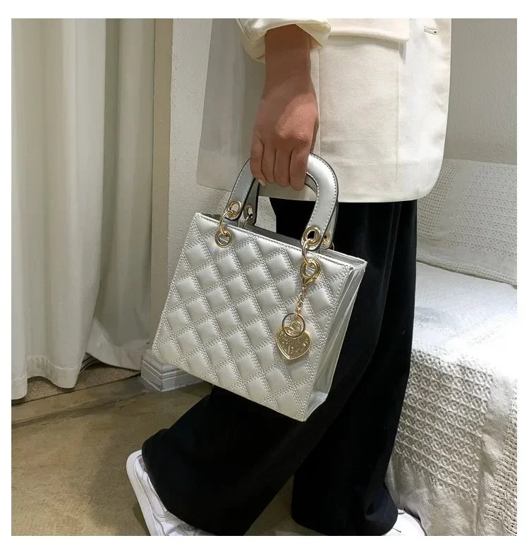 Handbag Women Brand Luxury Totes High Quality Fashion Classic Quilted Square Handle Bag Women Crossbody Shoulder Bags Dropship