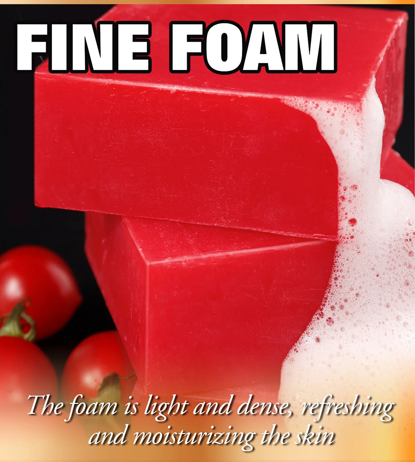 Natural Thailand Lycopene Powder Fruit Fragrance 10X Vitamin C Skin Care Beauty Whitening Face Soap For Black Spots