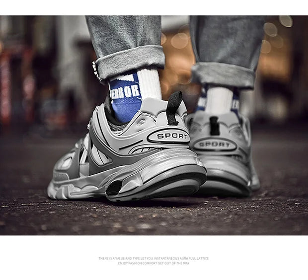 2025 Spring New Brand Design Women's Sports Shoes Fashion New Men's Thick Bottom Chunky Shoes Trendy Girls Boys Casual Shoes