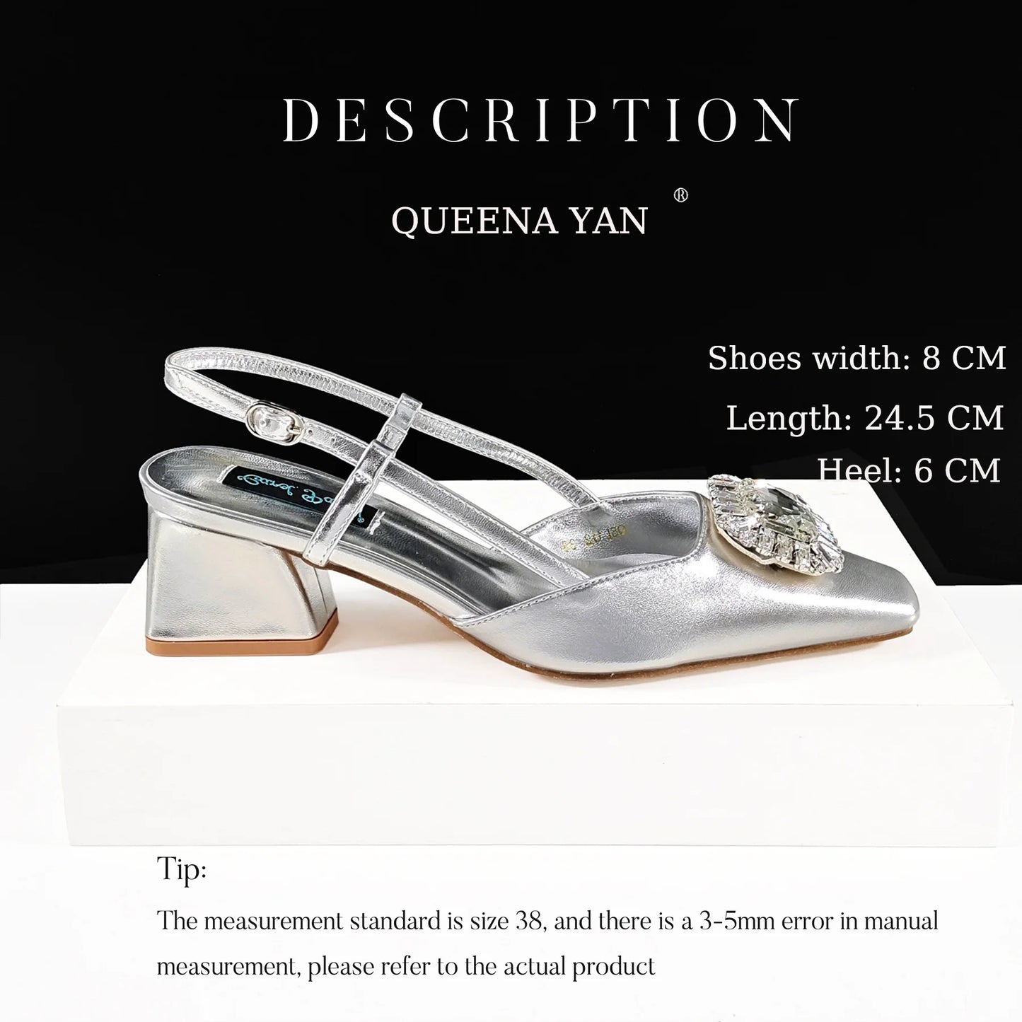 Queena Yan 2025 Nigerian Heel Party for Women Purple Color Shoes and Bag Set Rhinestone Handbag Italian Design Wedding