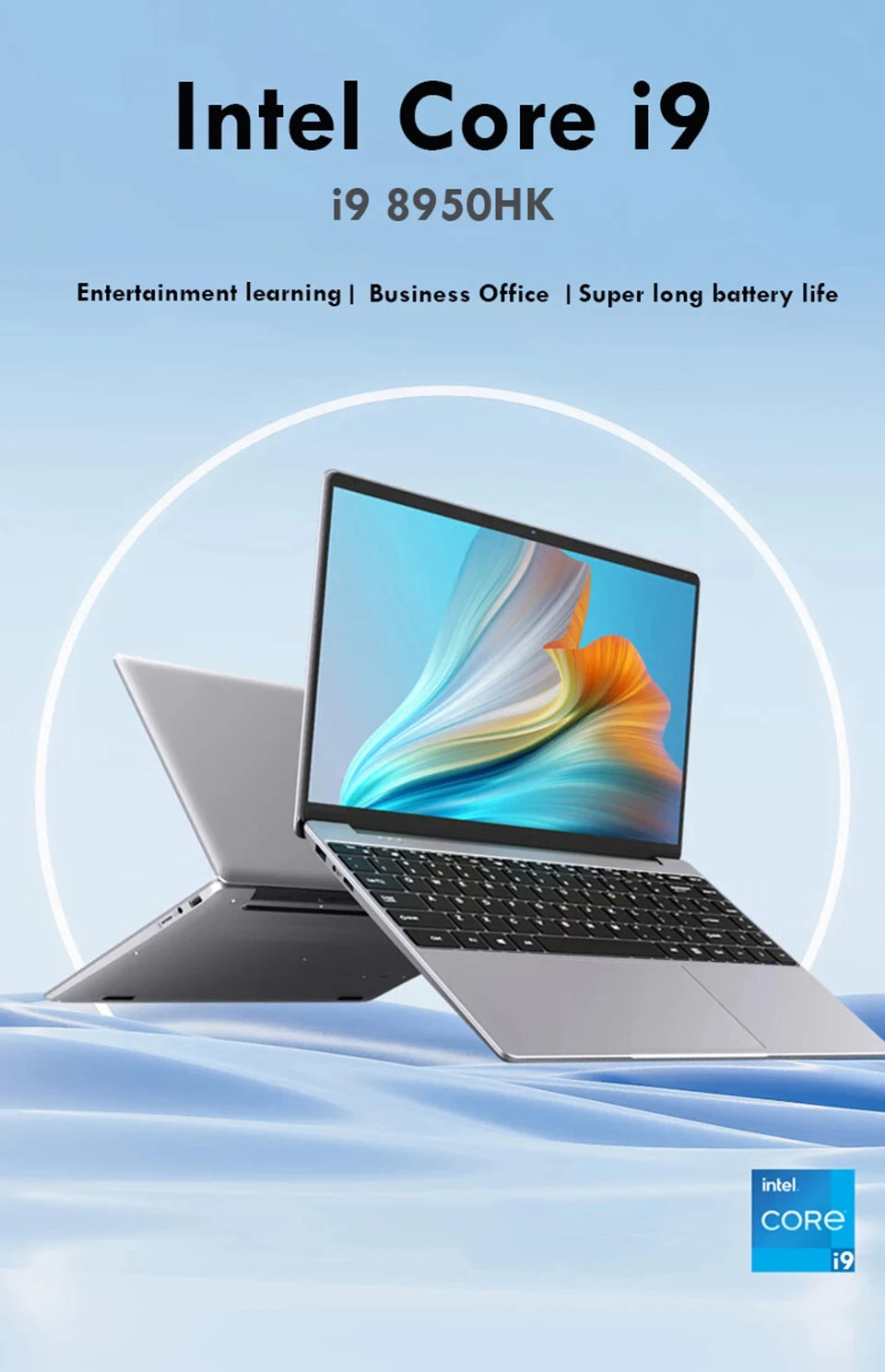 14.1" Ultra thin Laptop Computer Windows 11 Intel Core i9 8950HK 16GB DDR4 1TB 2TB SSD Laptops Study Notebook PC Gamer Compute