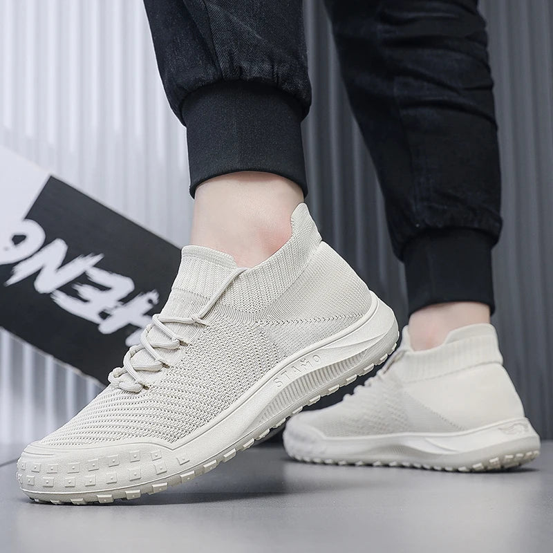 Men Casual Sneakers Summer Breathable Sport Shoes Outdoor Running Shoes male's Mesh Light Comfort Athletic Jogging Walking Shoes