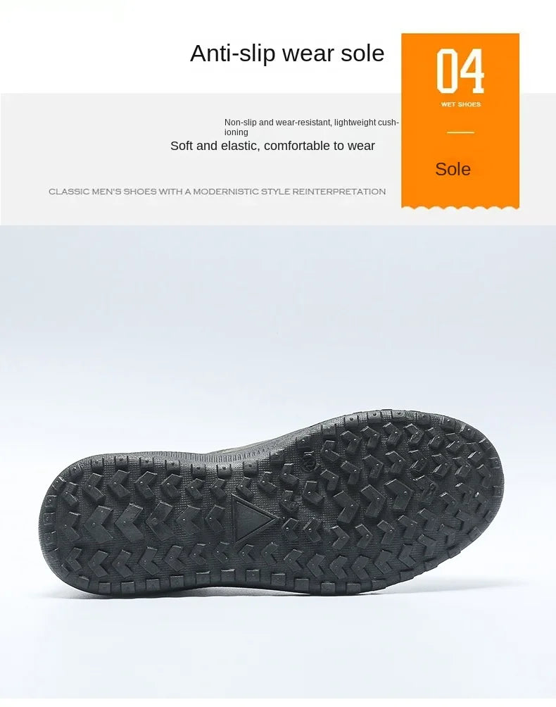 2025Men's Workwear Casual Sneakers Indoor Breathable Loafers Outdoor Seasonal Lightweight Beach Shoes Soft Sole Non-slip Fashion