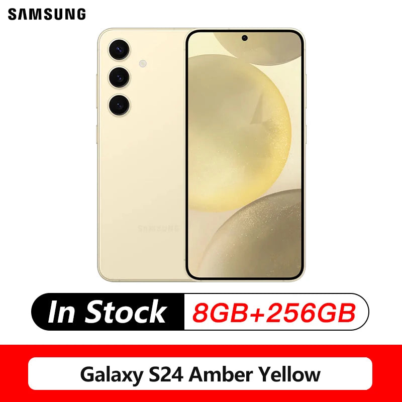 Samsung Galaxy S24 5G AI Smartphone Snapdragon 8 Gen 3 6.2" 120Hz AMOLED 2X Display 50MP Qual Camera Cell Phone 25W