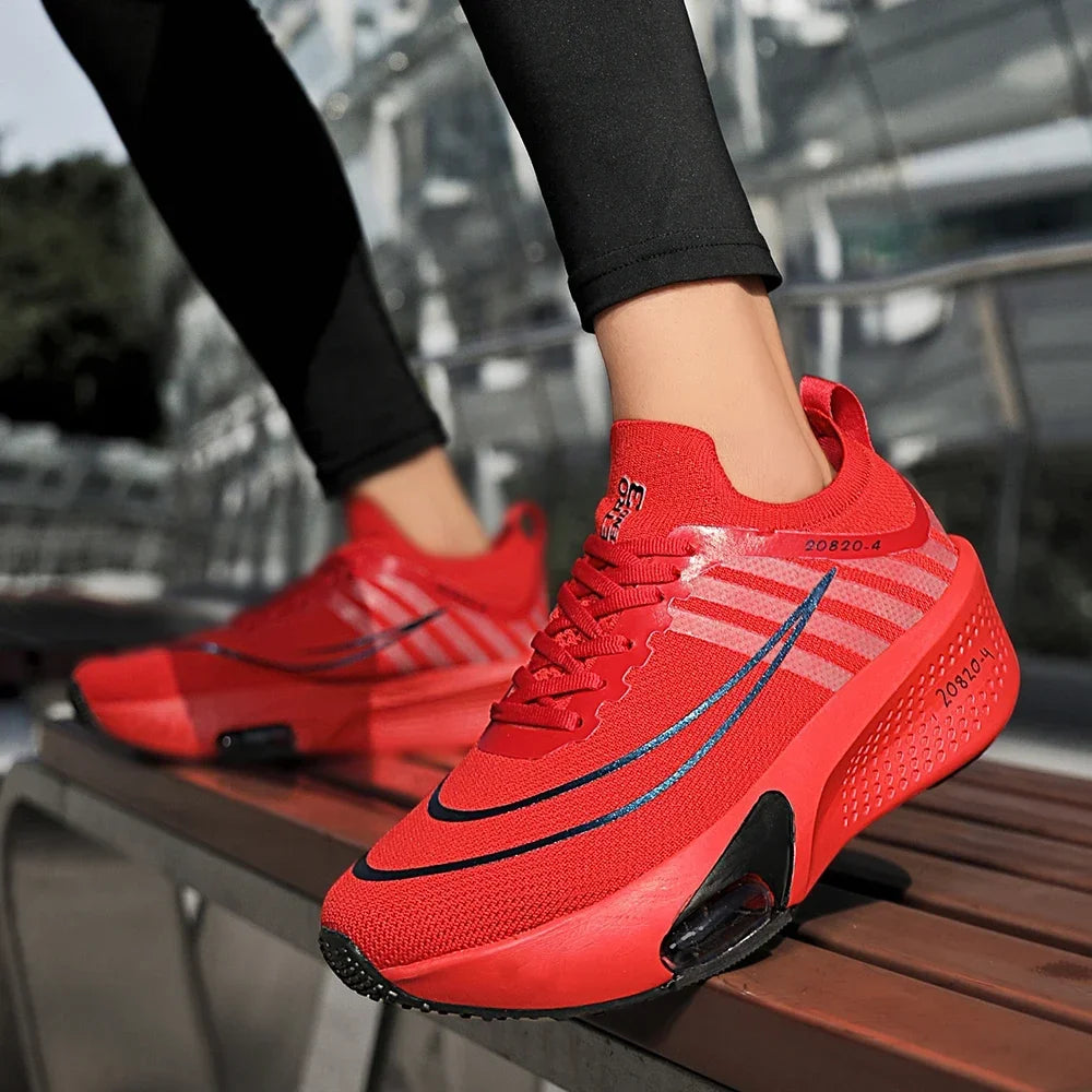 New Foreign Trade Couple Sports and Leisure Shoes Fashionable and Versatile Thick Bottom Lightweight Air Cushioned Running Shoes