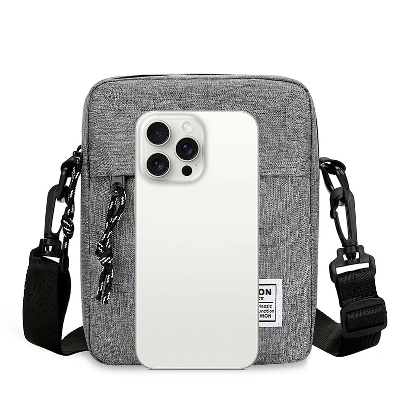 1PC Men's Satchel Fashion Oxford Cloth Shoulder Bag Men's Casual Diagonal Crossover Fashion Hand Machine Small Square Bag