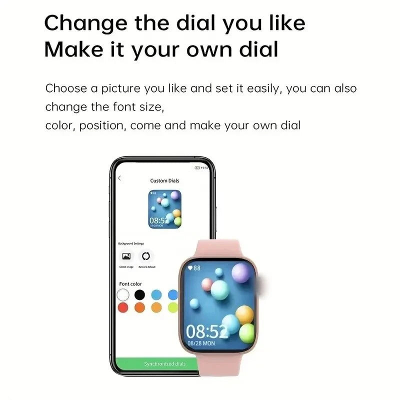 T168 Wireless Calling Smart Watch Make Answer Call Full Touch Sport Fitness SmartWatch For Women Men