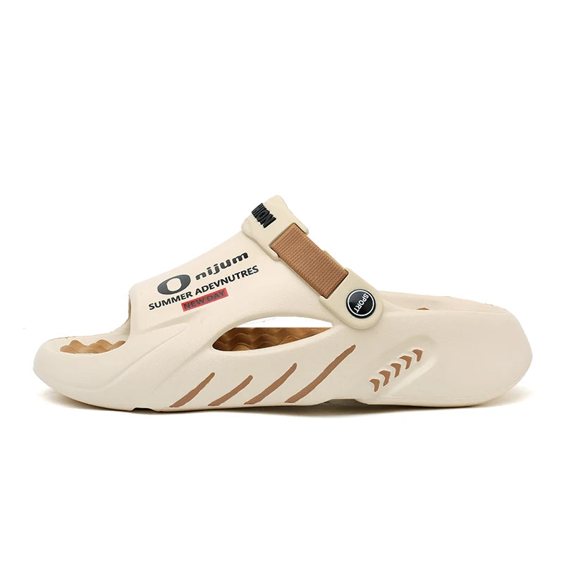 Men Slippers 2025 New Summer EVA Soft-soled Platform Slides Sandals Indoor Outdoor Walking Beach Shoes Flip Flops Mens Shoes