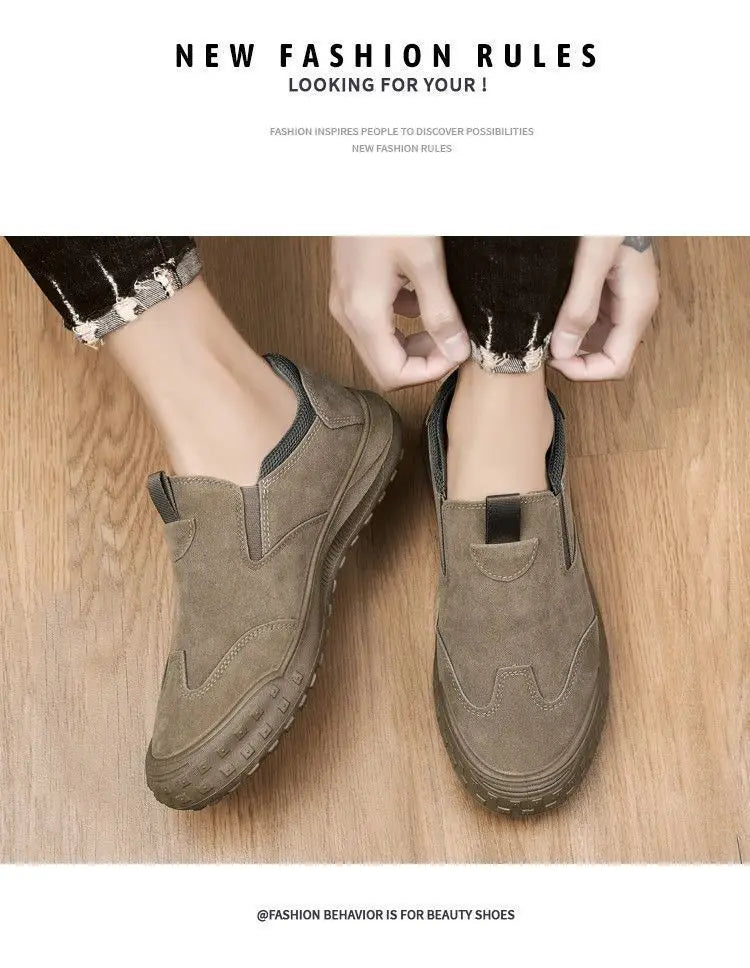 2025 Men's Loafer Shoes, Breathable Comfy Non-slip Slip On Shoes, Men's Walking Shoes, Spring And SummeFashionable Men's Shoes