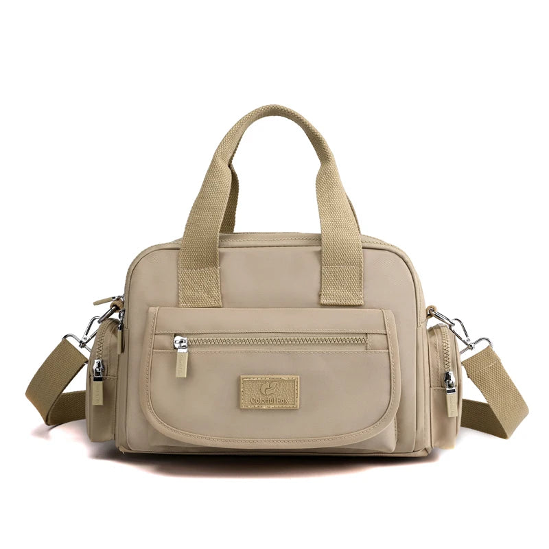 Fashion Multi Pocket Women‘s Handbag Durable Fabric Female Shoulder Bag Large Capacity Girls Shopping Bag Casual Tote SAC