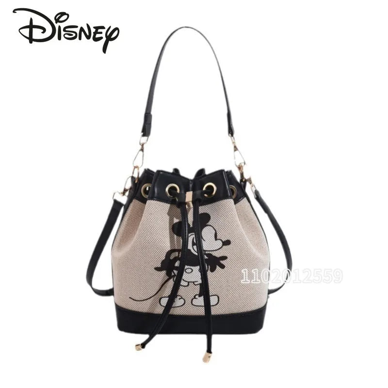 Disney Mickey New Women's Shoulder Bag Cartoon Cute Women's Handbag Fashion Trendy Women's Bag Large Capacity High Quality