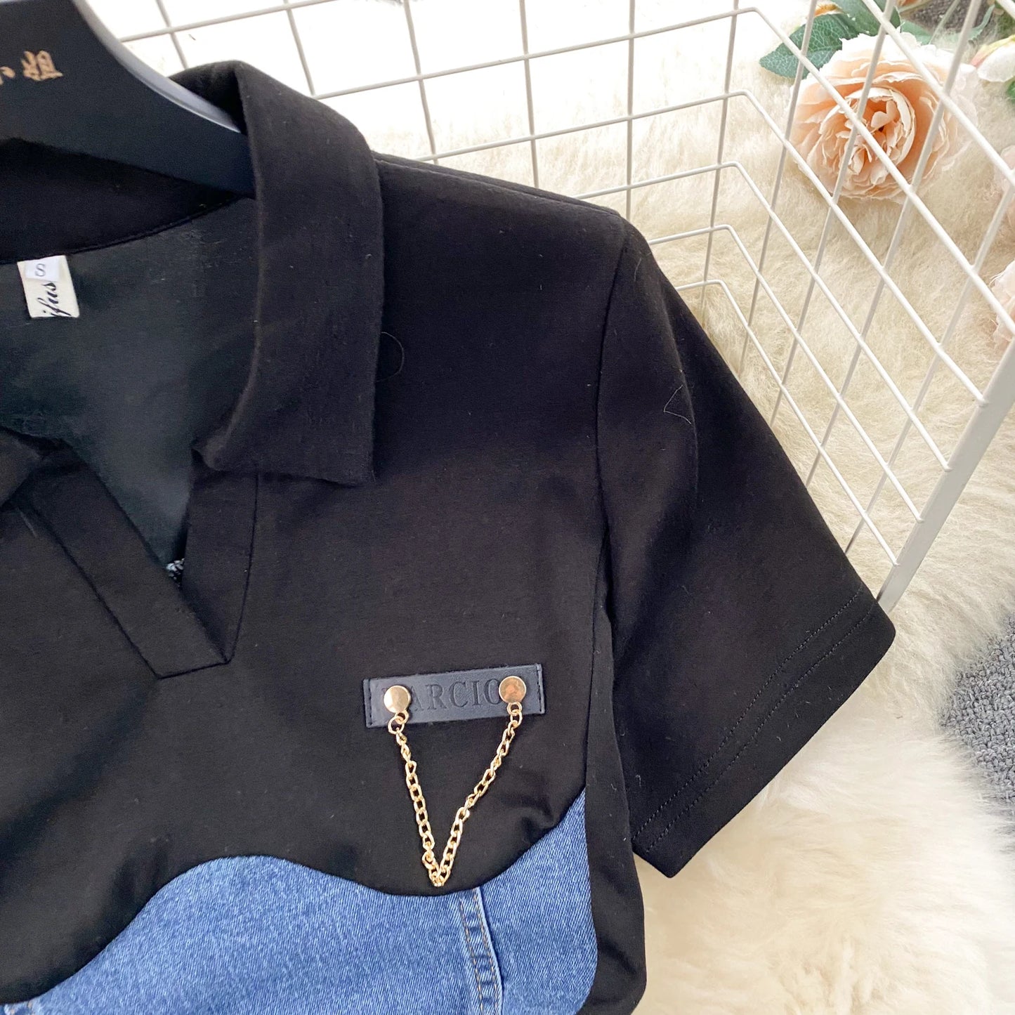 High Waist Bodycon Vestidos Mujer Women 2025 Dresses Contrast Fake Two Piece Dress Casual Fashion Vestido Temperament Robes