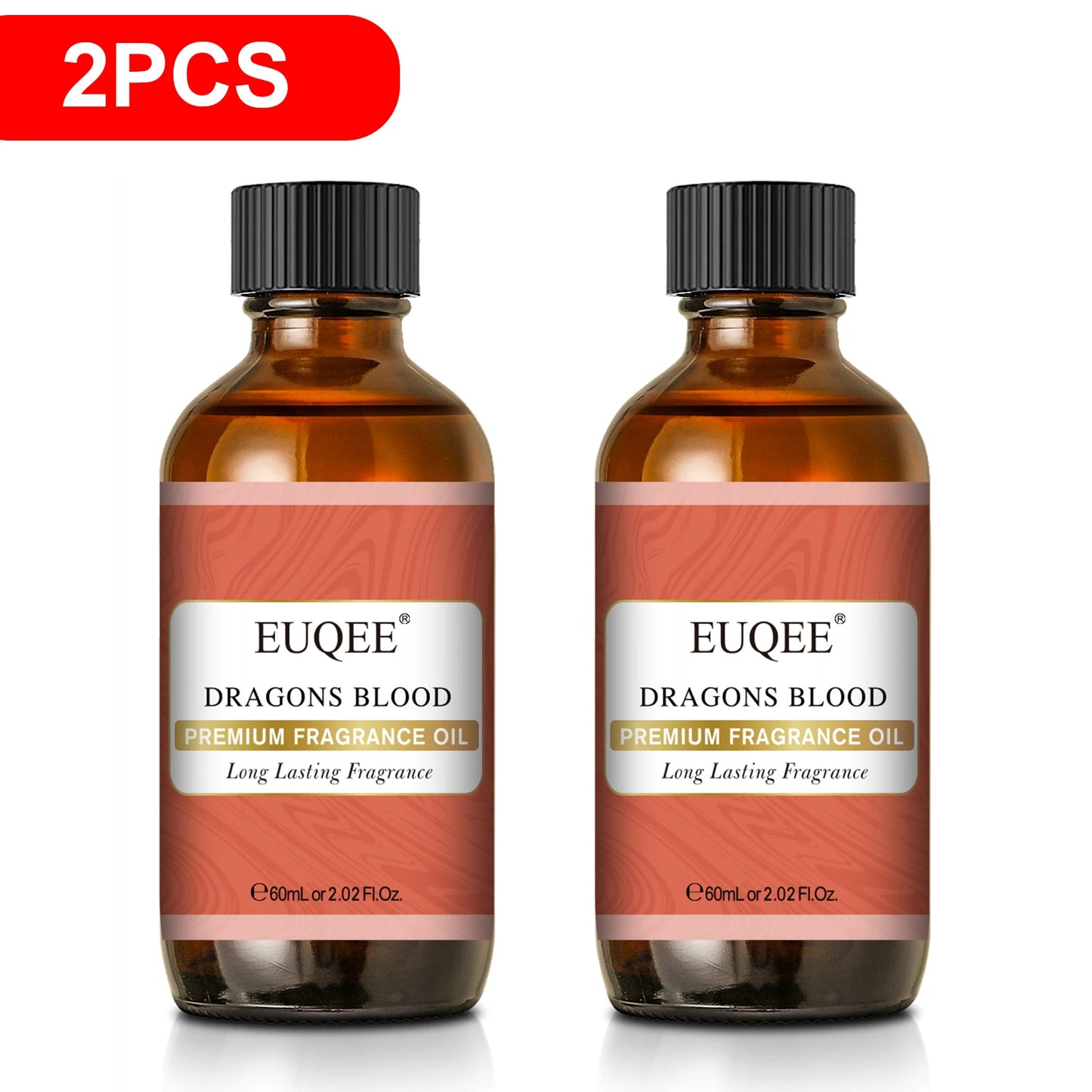 EUQEE 2PCS Men's Fragrance Oil Set For Diffuser 60ml Coconut Cream Pumpkin Pie Leather Coffee Bay Rum Aroma Fragrance Oil