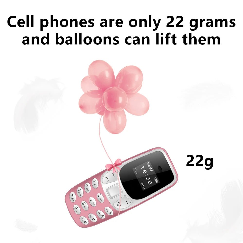 SERVO BM10 Mini Mobile Phone 2 SIM Card Bluetooth Earphone Voice Changer Dialer Low Radiation Sound Recording Small Cellphone