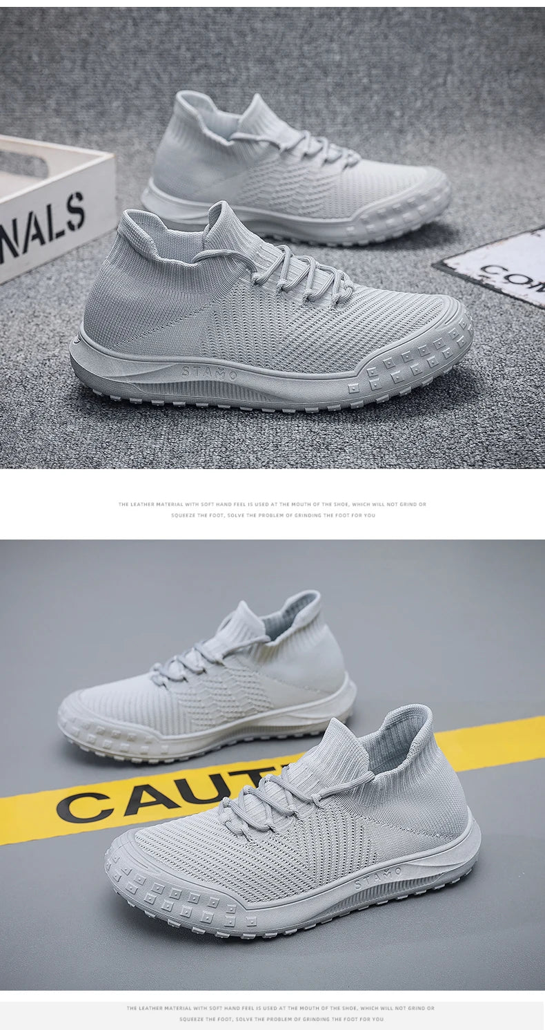 Men Casual Sneakers Summer Breathable Sport Shoes Outdoor Running Shoes male's Mesh Light Comfort Athletic Jogging Walking Shoes