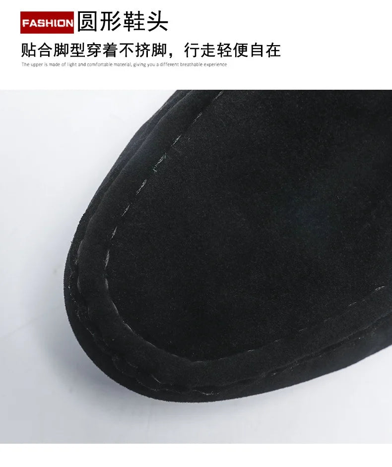 Men's Loafers, Lightweight and Breathable Casual Shoes, Mens Flat Driving Shoes, Soft Sole Slip-on Business Shoes, Moccasins