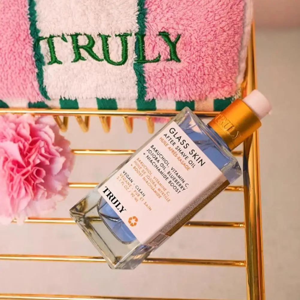 90ML 全新草莓香草口味鬚後油，深層補水，強效去角質，剃須護理油，緩解皮膚乾燥