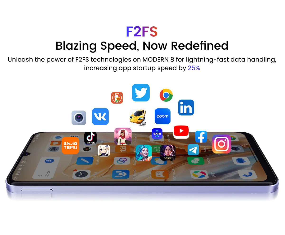 Oscal MODERN 8 Smartphone 6.75 inch Display 8GB+128GB/256GB,50MP Rear Camera Mobile Phone 18W Fast Charging 6000mAh