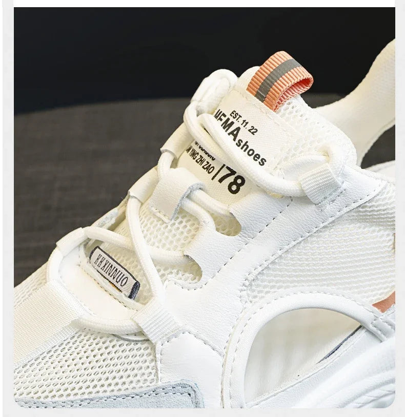 Women Sandals Summer New Lady Platform Chunky Comfortable Mesh Open Toe Casual Sports Sandals Ladies Shoes 2024