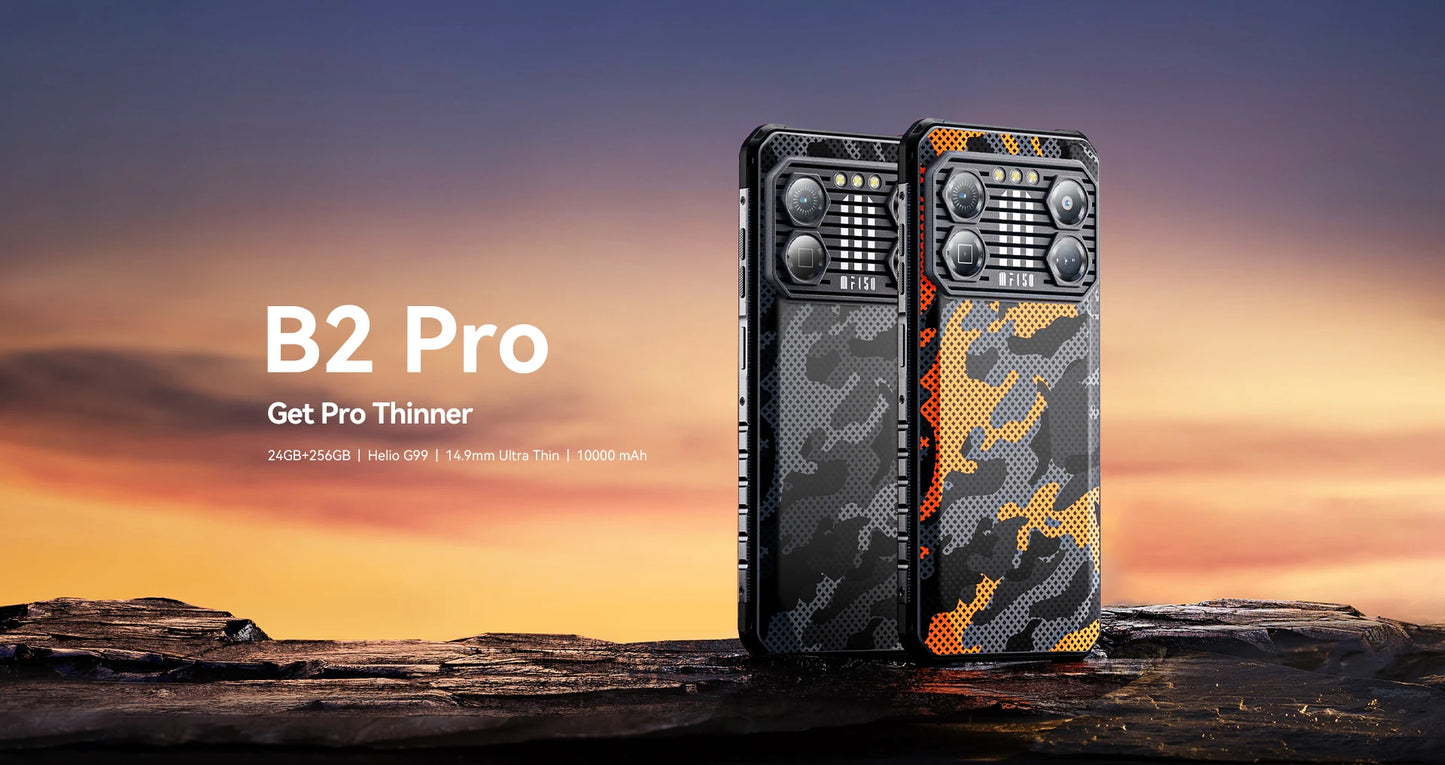 IIIF150 B2 Pro Rugged Smartphone Android Cell Phone G99 120Hz 6.8'' Screen 24GB RAM 256GB ROM 108MP Camera 10000mAh 30W Charge