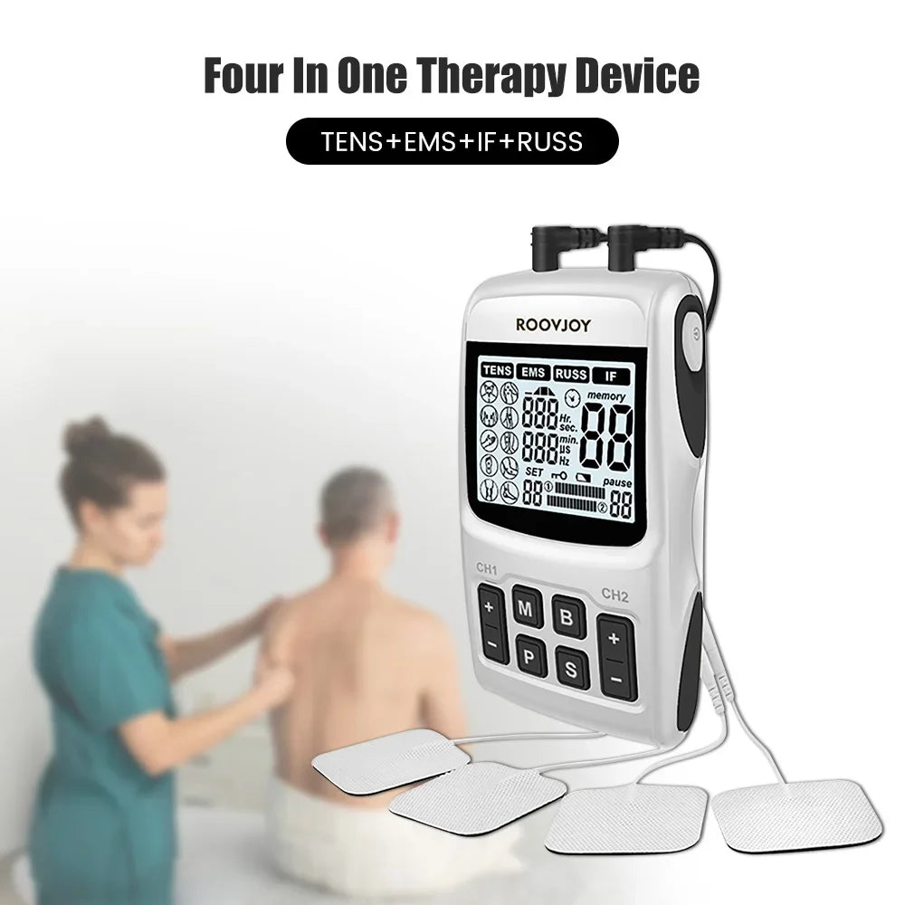 Electrostimulation Russian Wave Electric  Ems Muscle Stimulator Tens Unit Machine Professional Ems Acupenture Body Massager