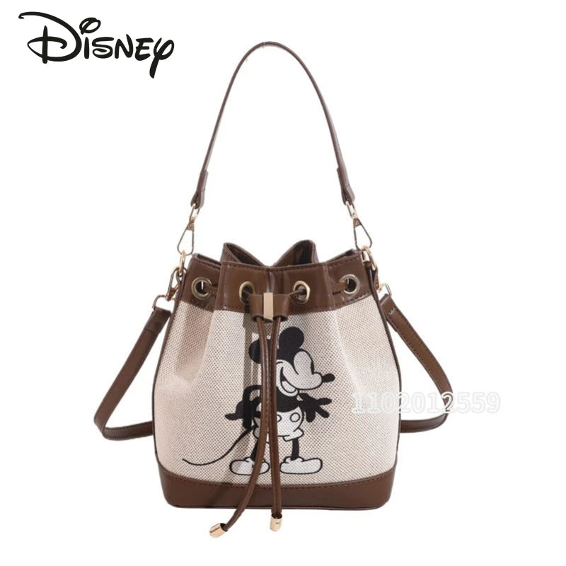 Disney Mickey New Women's Shoulder Bag Cartoon Cute Women's Handbag Fashion Trendy Women's Bag Large Capacity High Quality
