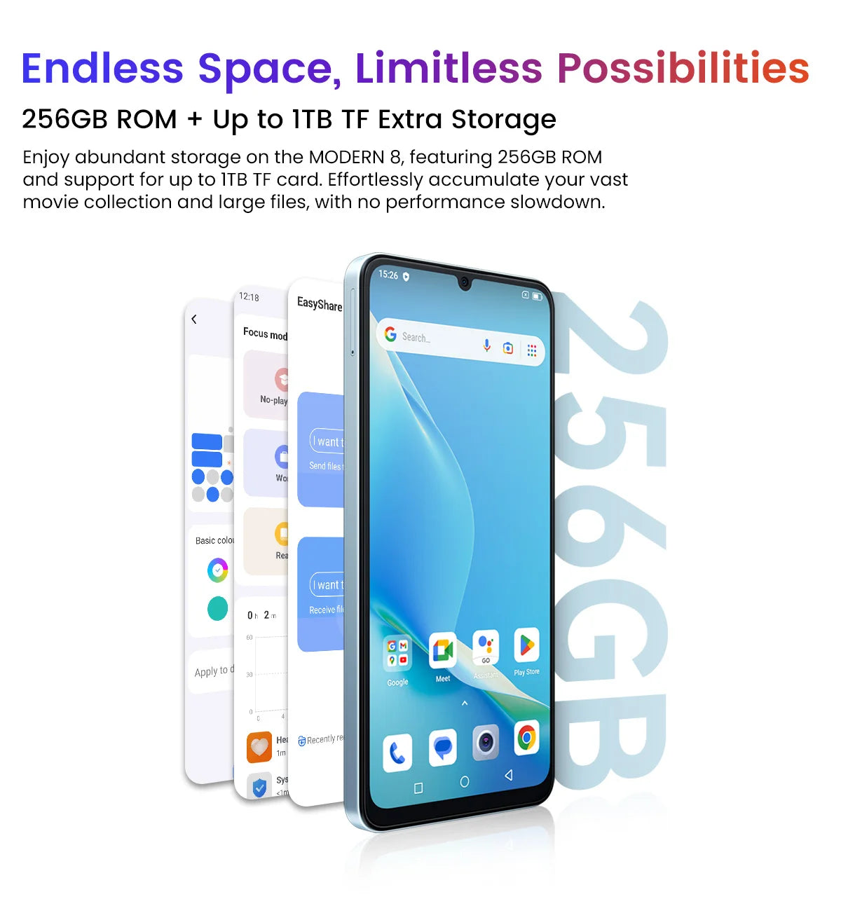Oscal MODERN 8 Smartphone 6.75 inch Display 8GB+128GB/256GB,50MP Rear Camera Mobile Phone 18W Fast Charging 6000mAh