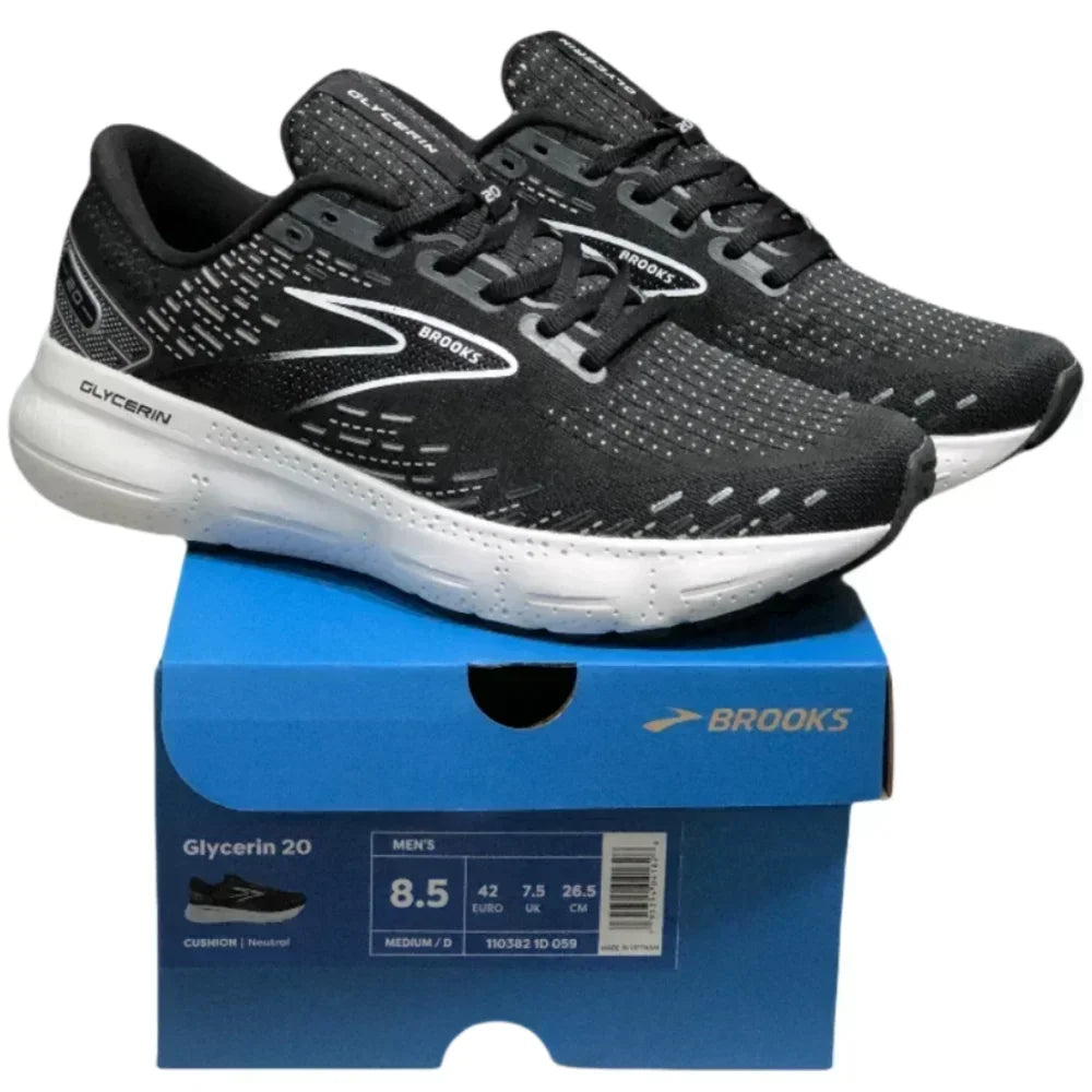 Brooks Men's Glycerin 20 Neutral  Offers A Breathable Upper And Luxurious Cushioning For Comfort
