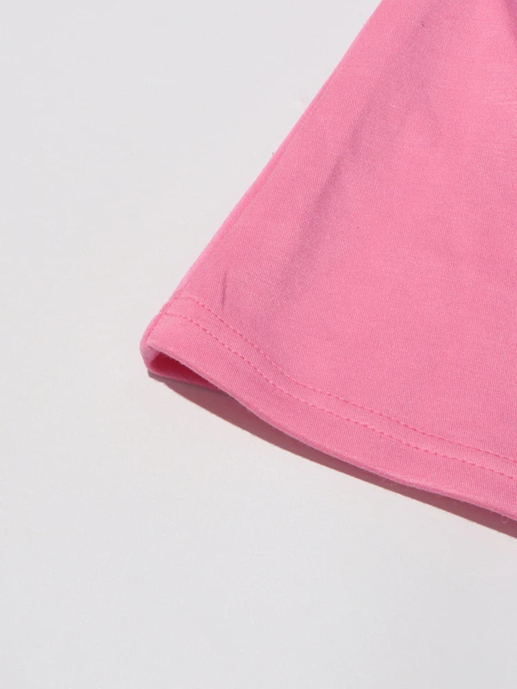 TWOTWINSTYLE Solid Spliced Appliques Slimming Dresses For Women Half High Collar Long Sleeves A Line Temperament Dress Female