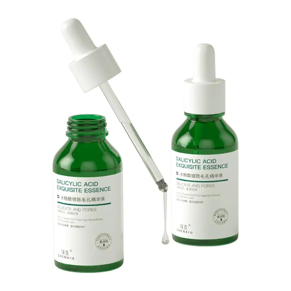 Salicylic Acid Pore Shrinking Essence Anti-acne Exfoliating Blackhead Remover Face Spot Removal Essence Beauty Health Skin Care