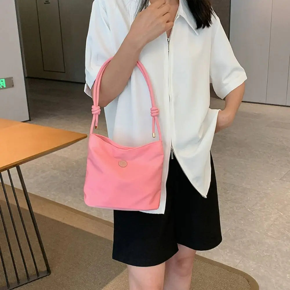 Women Girls Small Tote Bag Fashion Women Nylon Top Handbag New Large Capacity Tote Bag Purse Ladies Shoulder Bag