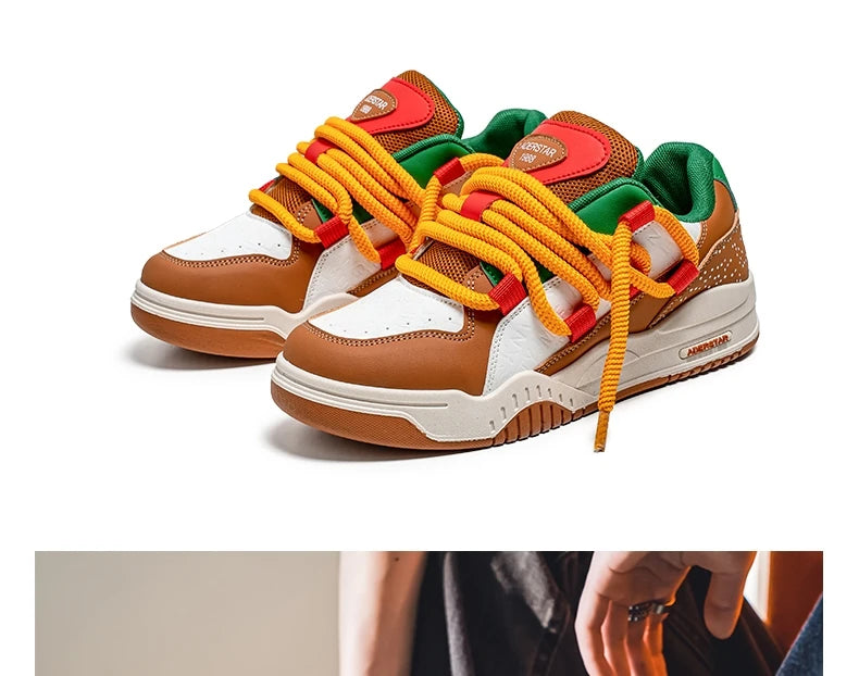 2024 Fashion Men's Casual Sneakers Platform Shoes Size 46 Comfortable Chunky Designer Skateboard Shoes for Men zapatillas hombre