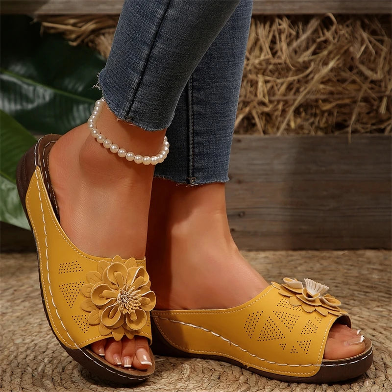 Woman Shoes Sandals Summer Soft Ladies Shoes Slides Women's Sandals Wedge Women's Shoes Outdoor Slipper Footwear Female