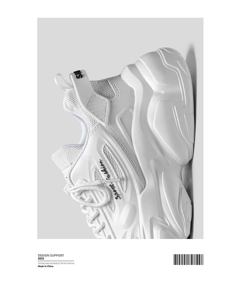 Men's low top Korean fashion sports shoes four season outdoor soft sole comfort casual running shoes student breathable sneakers