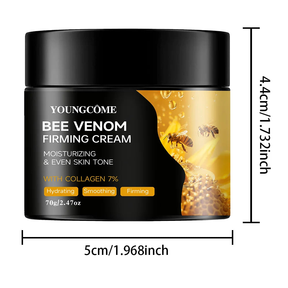 Premium Bee Venom Cream for Face & Neck - Collagen Boost, Skin Tightening, Natural Moisturizer for Sensitive Skin, Non-Greasy