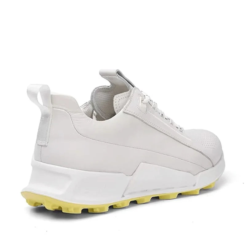 Men's Sneakers Casual Sports Shoes for Men Lightweight Leather Breathable Shoes  Mens Flat White Shoes Zapatillas Hombre