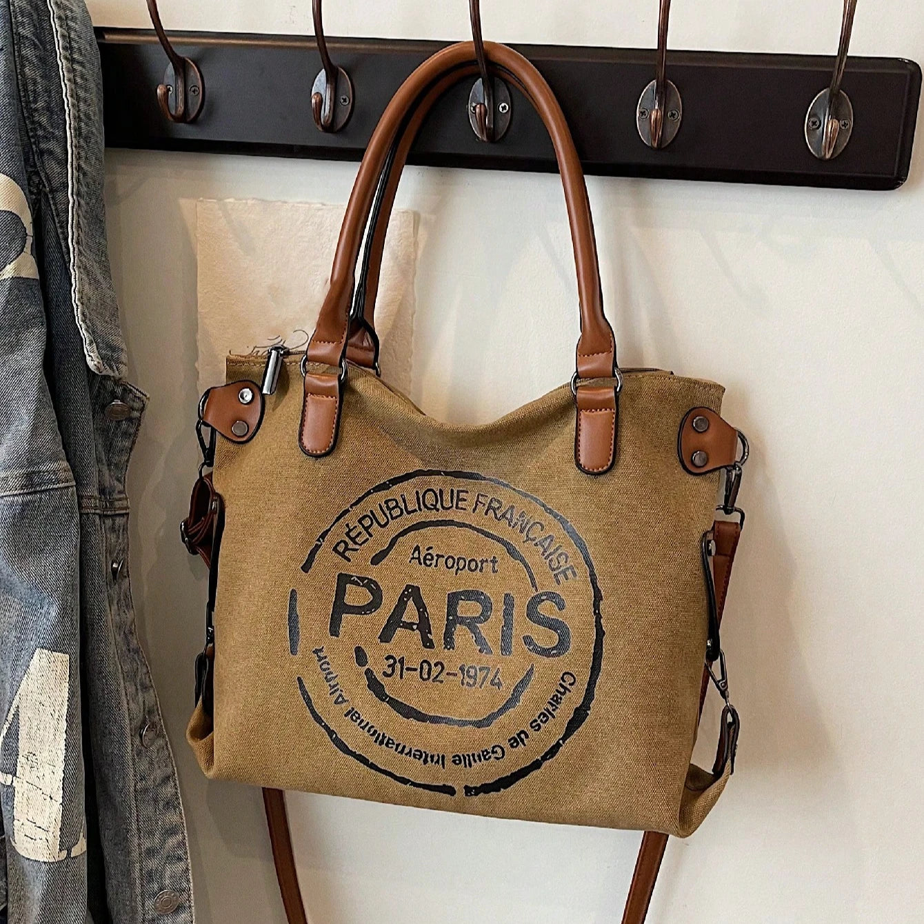 Large Capacity Casual Tote Bag, Stylish Crossbody Bag For Students, Working And Outdoor Commuting, One Shoulder Bag