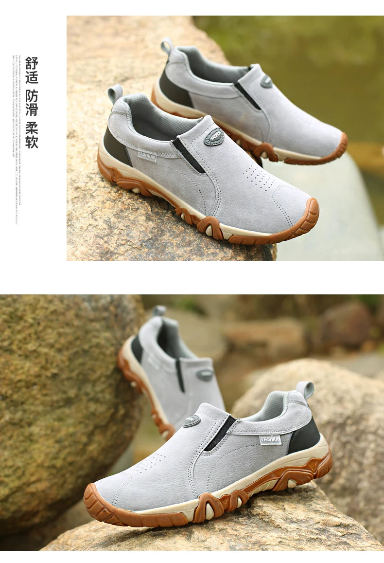 2023 New Outdoor Hiking Camping Light Running Lucky Shoes Jogging Casual Sports Men's Shoes Non Slip Loafers Hiking Shoes 39-46
