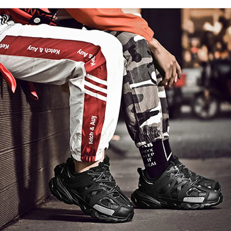 2025 Spring New Brand Design Women's Sports Shoes Fashion New Men's Thick Bottom Chunky Shoes Trendy Girls Boys Casual Shoes