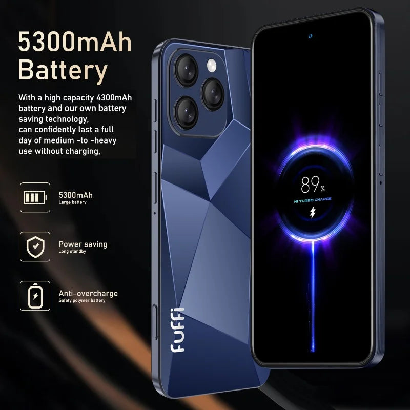 Global Vision I16 Pro 智慧型手機 5G Android 5300mAH 12GB RAM 512G ROM 6.56 吋 1080x2640HD 24+48MP MTK10 4G 網路手機