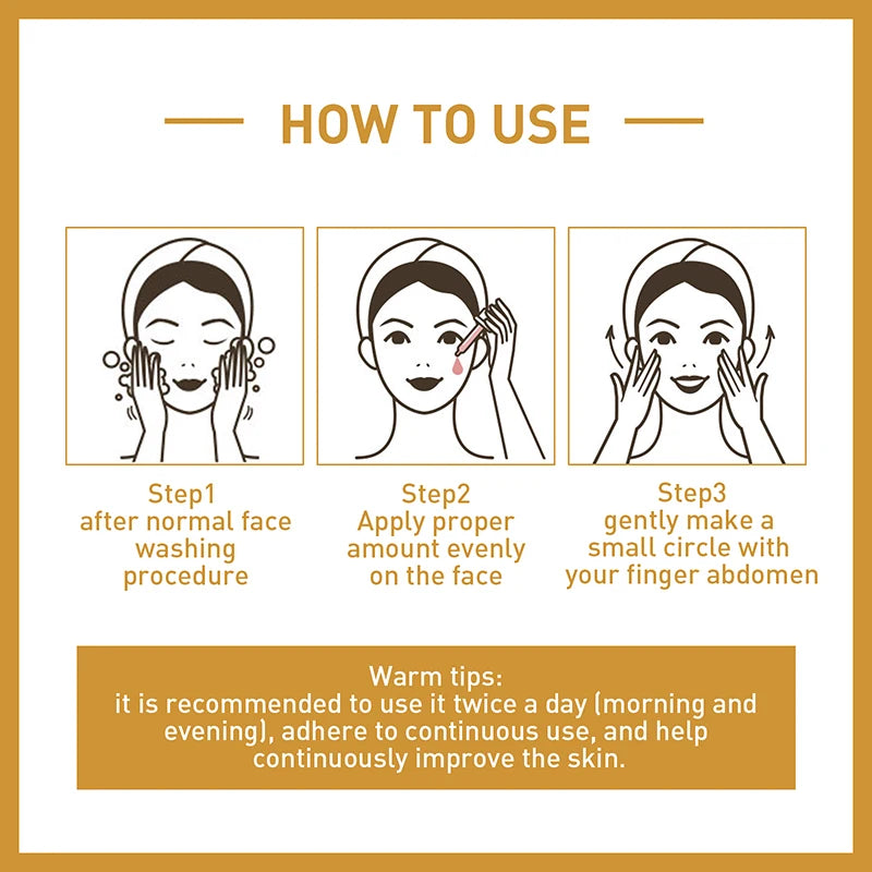 Rice Raw Pulp Serum Hyaluronic Acid Face Essence Nourishing Moisturizing Whitening Anti-Wrinkle Brighten Smooth Facial Skin Care