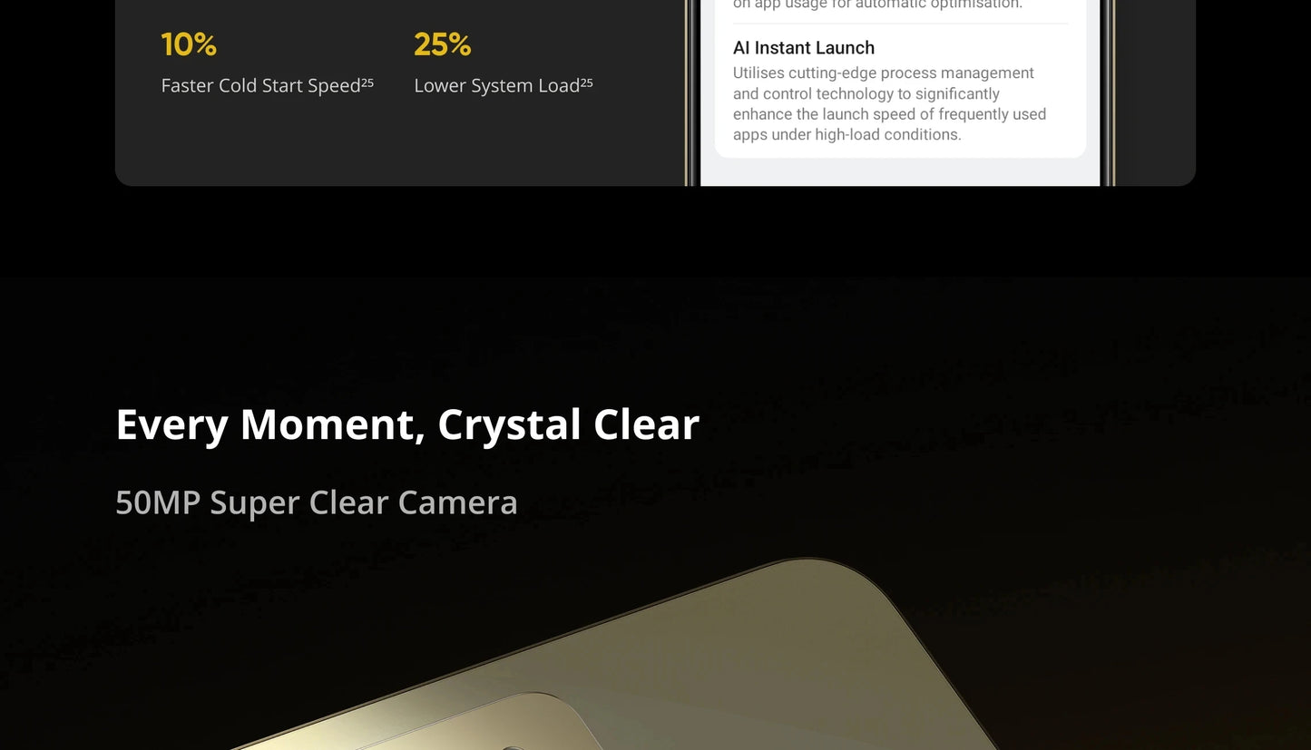 Global Version realme C75 6.72'' 90Hz FHD Display 50MP AI Camera 6000mAh Battery 45W Charge IP69 100% Original Cell Phone