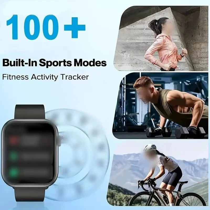 T168 Wireless Calling Smart Watch Make Answer Call Full Touch Sport Fitness SmartWatch For Women Men