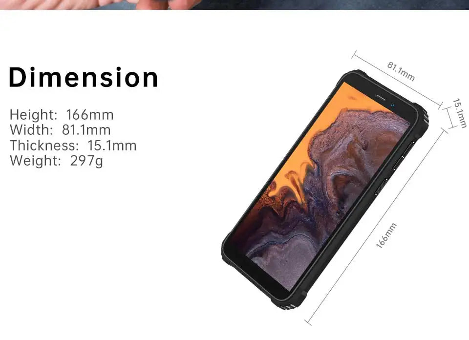 OUKITEL WP32 12GB(4+8) 128GB Mobile Phone IP68, Octa-Core, 6.0" HD+, Unbreakable Smartphone 6300mAh Android 13