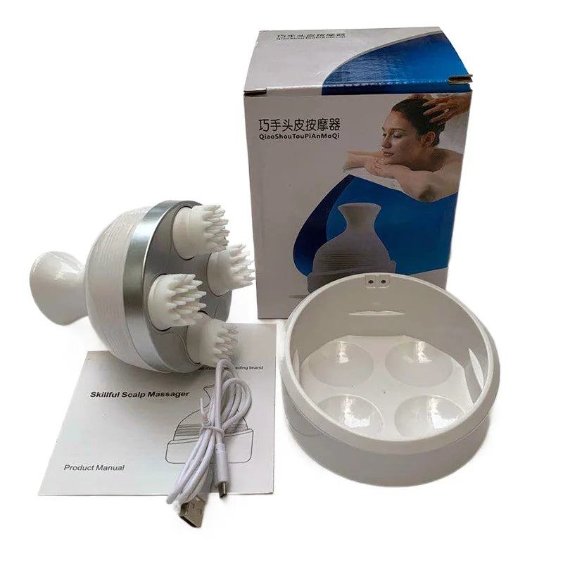 Electric Head Massage Health Care Antistress Relax Body Massagem  Deep Tissue Wireless Scalp Massager Prevent Hair Loss Relieve