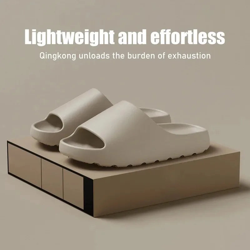 椰子拖鞋雲朵厚底涼鞋夏季時尚軟底沙灘男拖鞋女涼鞋EVA拖鞋