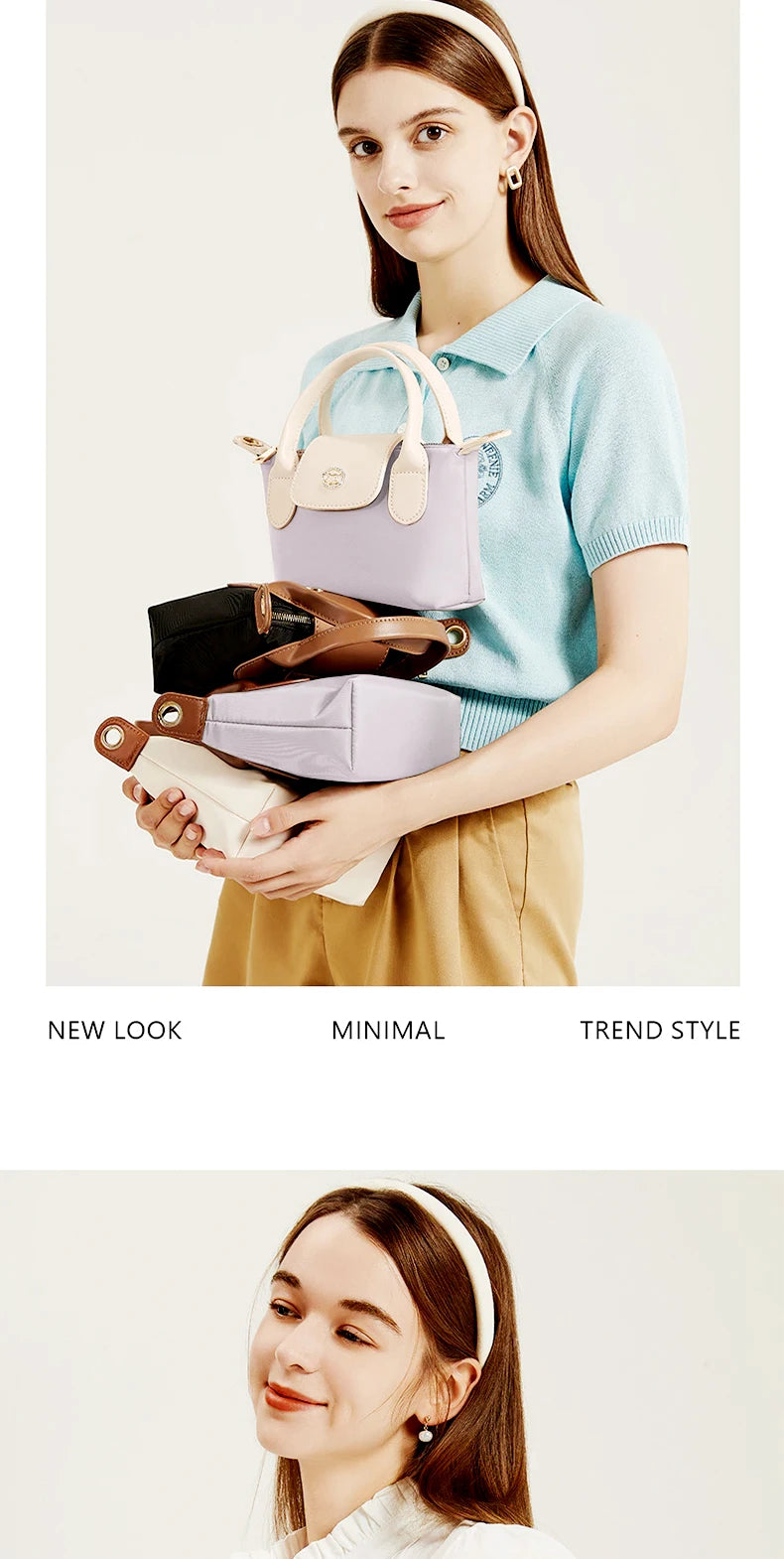 FOXER Fashion Women's Handbag Trapeze Bag 2025 New Summer Casual Crossbody Purse Female Shoulder Bag as Gift