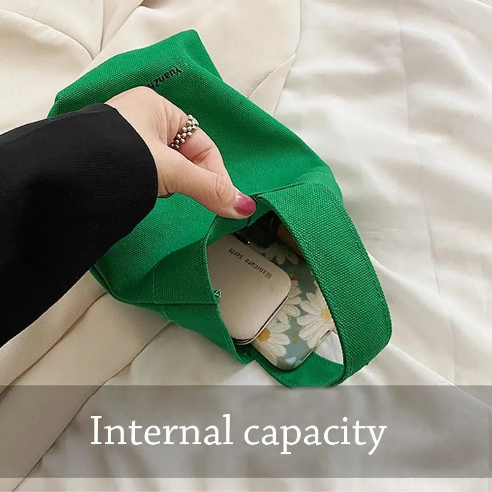 Casual Canvas Large Capacity Tote Women Handbags Letters Shoulder Crossbody Bags Shopper Bag Purse