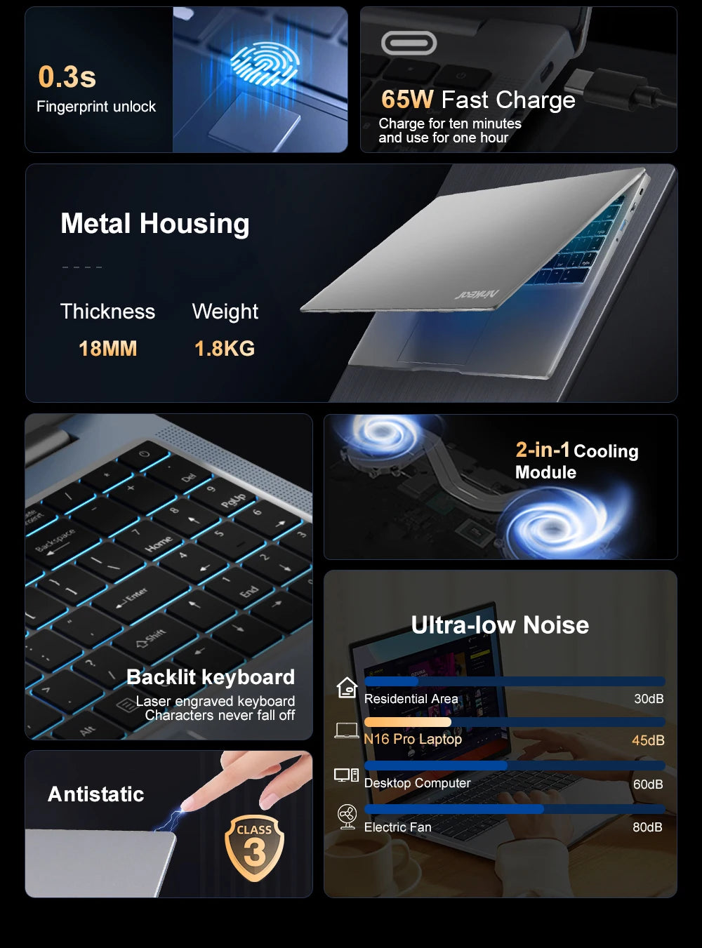 Laptop 16 inch 2.5K 120Hz Intel Core i9-12900HK WiFi 6 32GB RAM 1TB SSD Laptop Windows 11 pro Notebook Office Computer